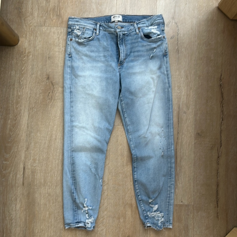 Agolde Distressed Lightwash Jeans